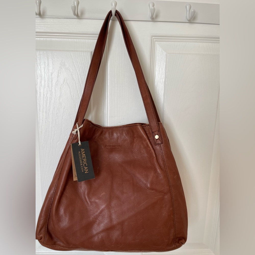 NWT American Leather Co Liberty Shopper Cordovan Smooth ALC1041 MSRP 195.00